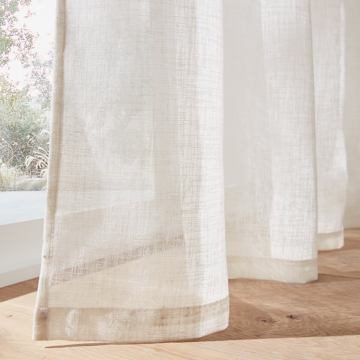 LA REDOUTE INTERIEURS<br>Cortina de vidro, ampla, com ilhós, Nyong