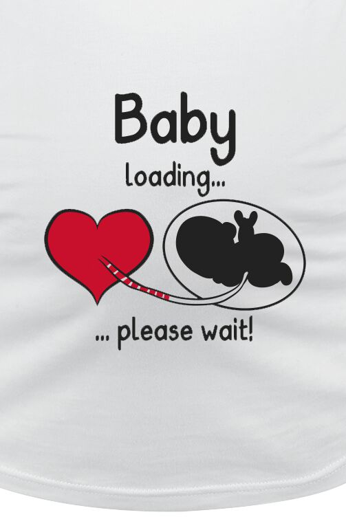 Baby Loading ... Please Wait!  | Vêtements de maternité T-Shirt Manches courtes