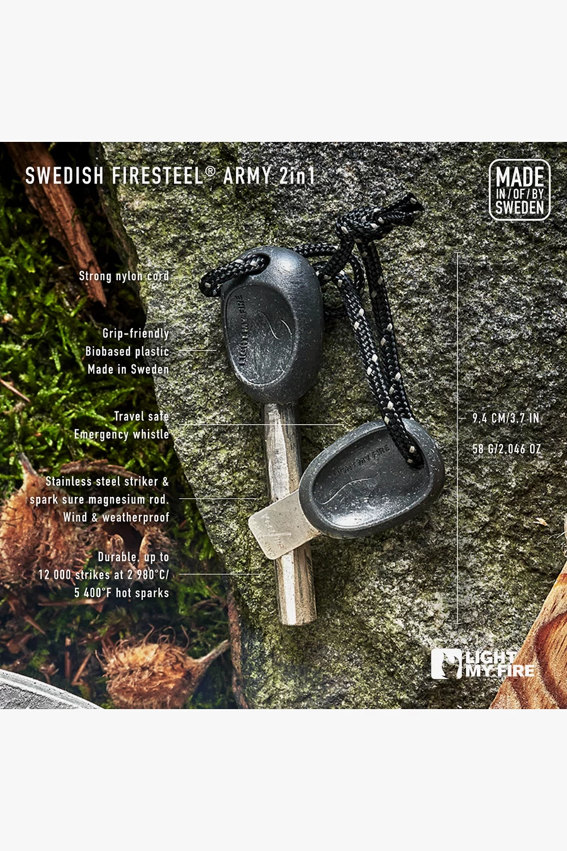 Light my fire FireSteel BIO Army 2in1 Feuerstahl