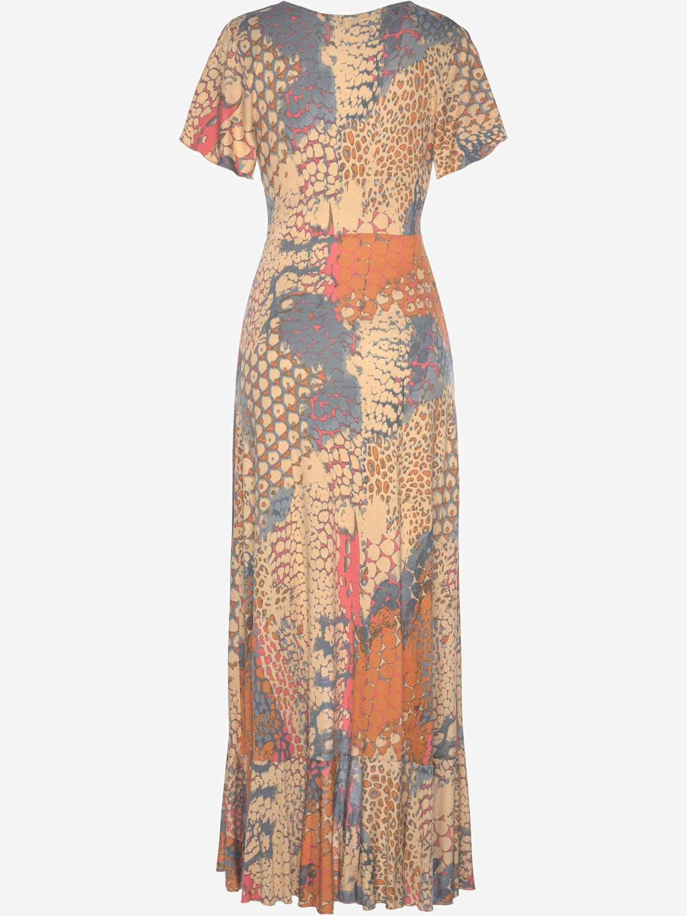 Robe longue encolure en v dégagée