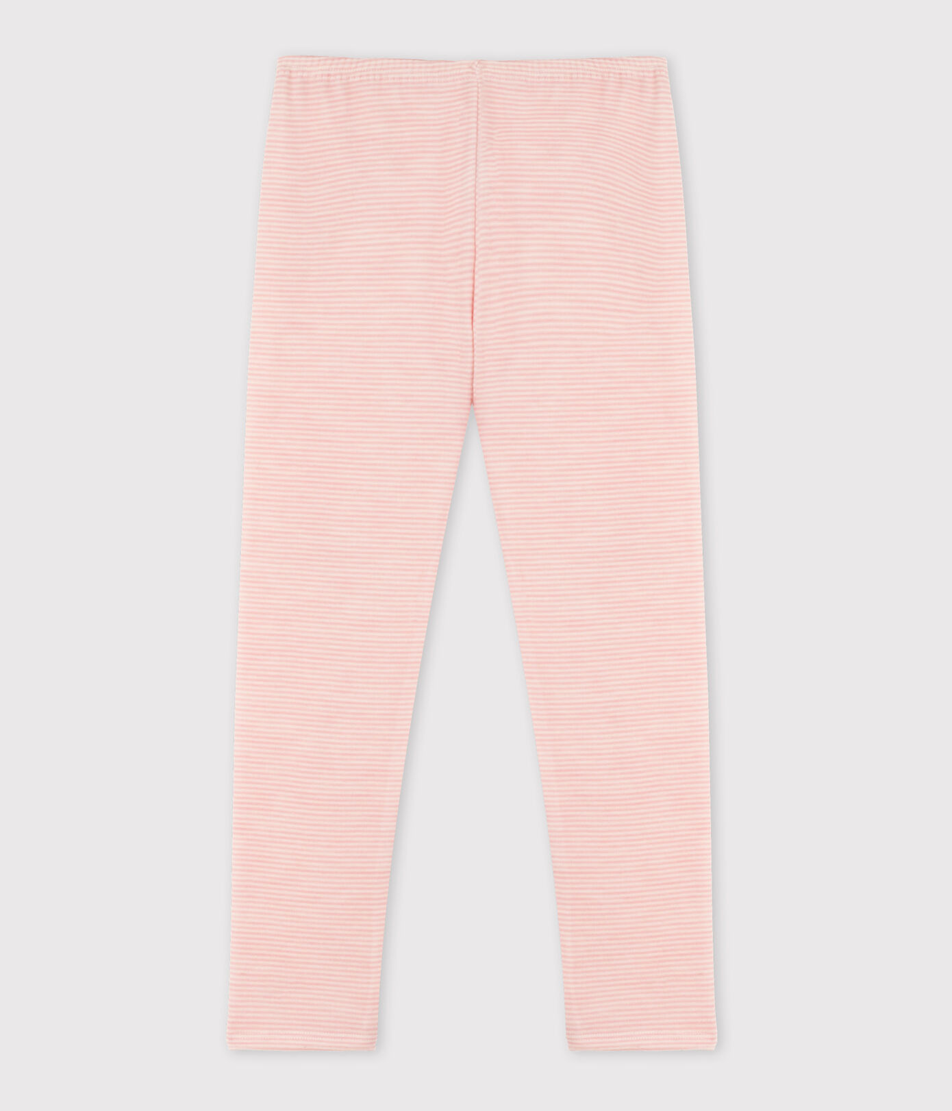 Legging milleraies petite fille en laine et coton