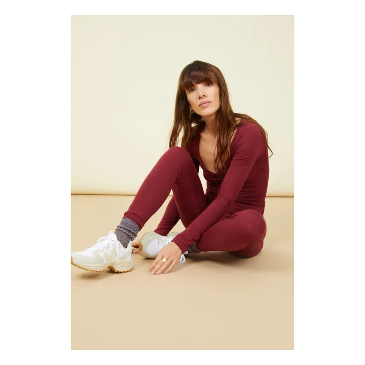 SMALLABLE BASICS Legging Femme Jersey | Bordeaux