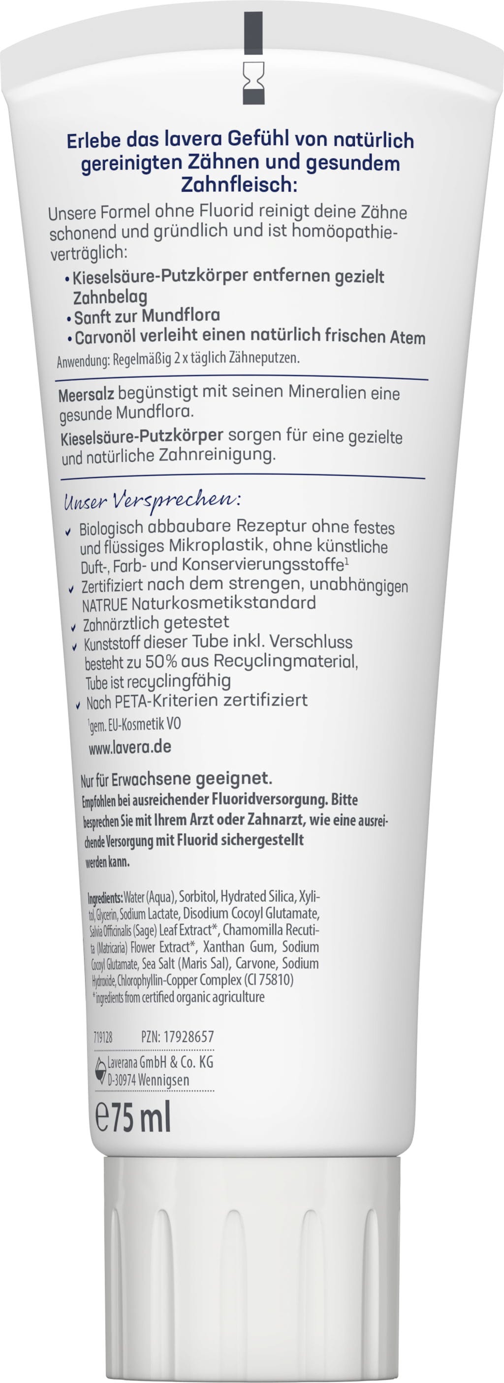 lavera  Neutral Zahngel, 75 ml