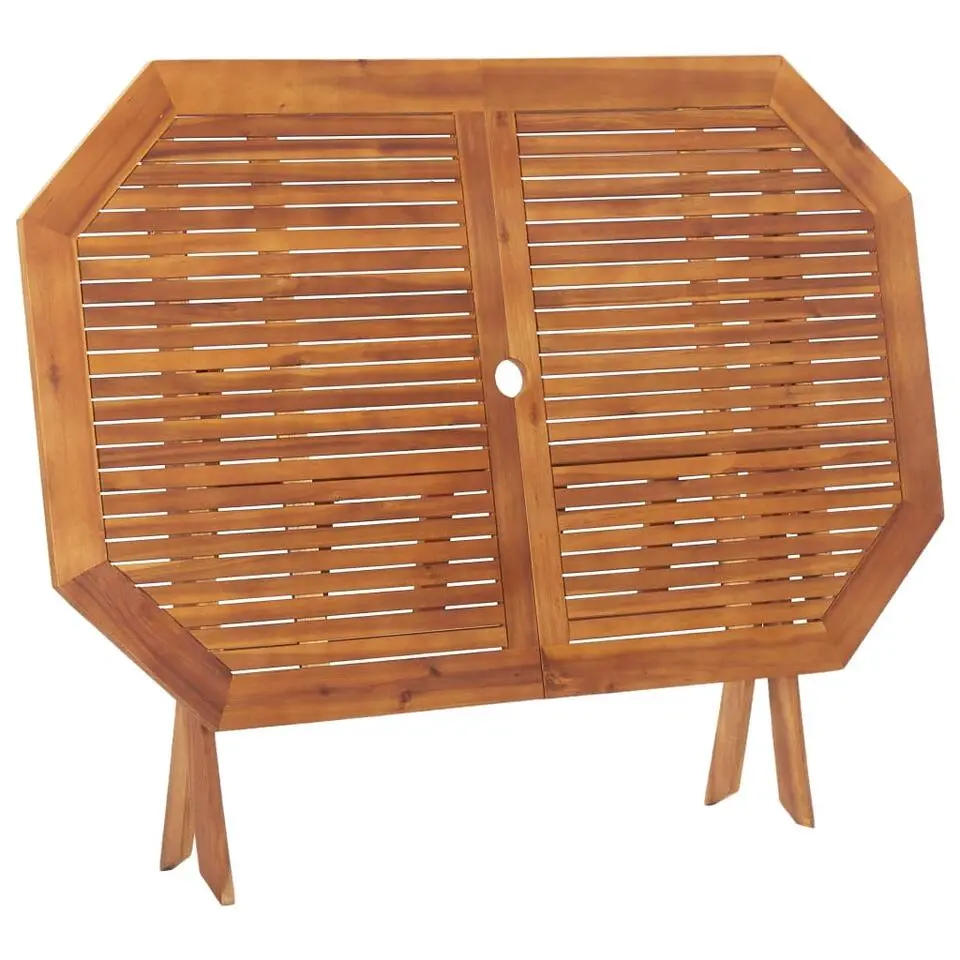 vidaXL - Tuintafel inklapbaar - Bruin - Massief acaciahout - 135 x 85 x 75 cm