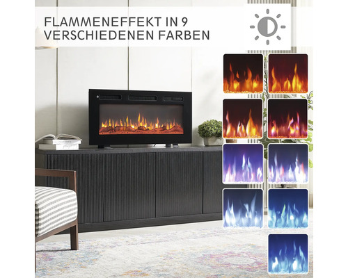 BALDERIA elektrische haard 92 x 43 cm 2000 W