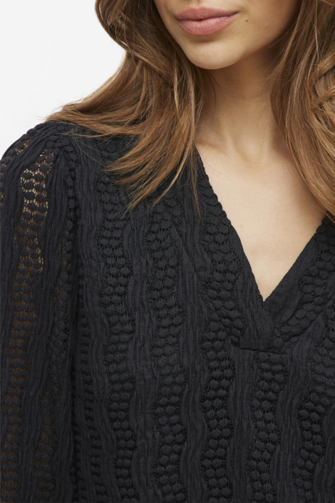 Vila zwarte dames blouse