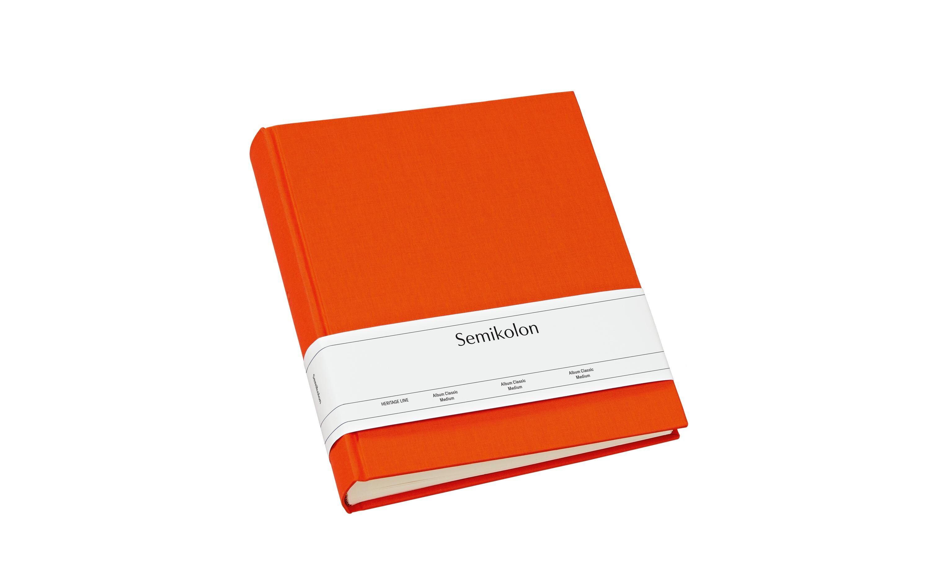 Fotoalbum Classic Medium 21.6 cm x 25.5 cm OrangeAlbum für Ihre schönsten Fotos und Erinnerungen