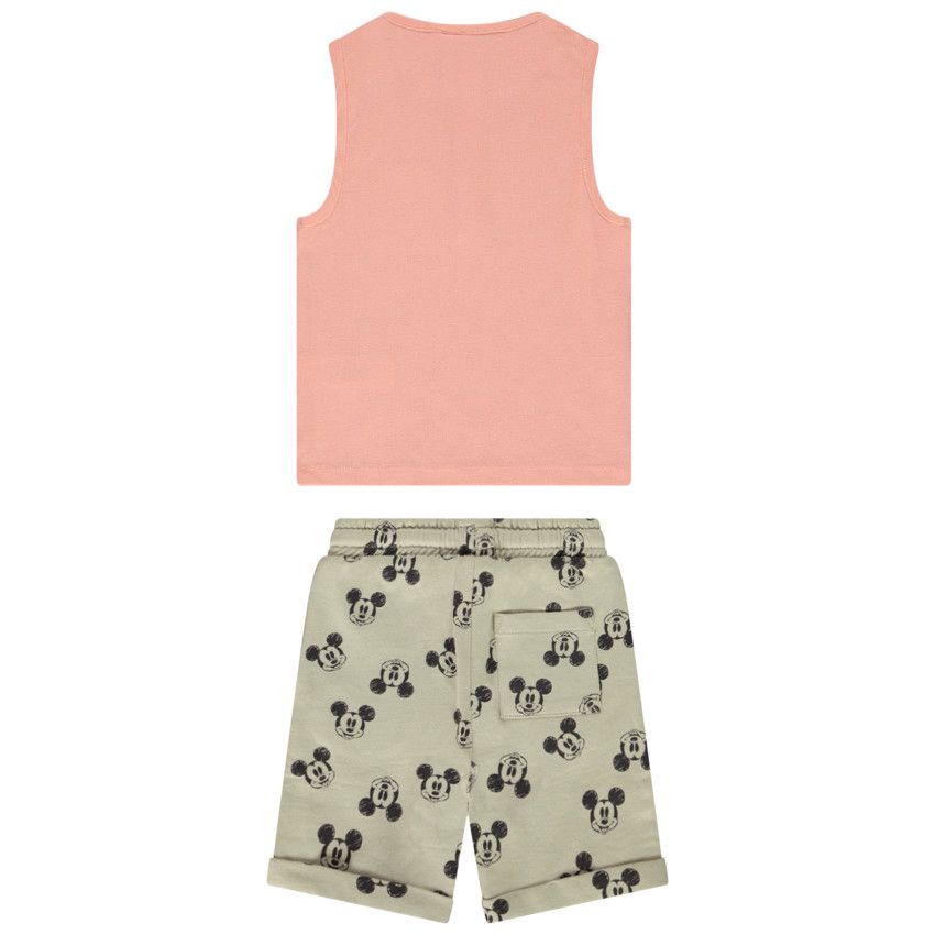 Ensemble 2 pièces débardeur + bermuda imprimé Mickey Disney pour bébé garçon - Multicolore
