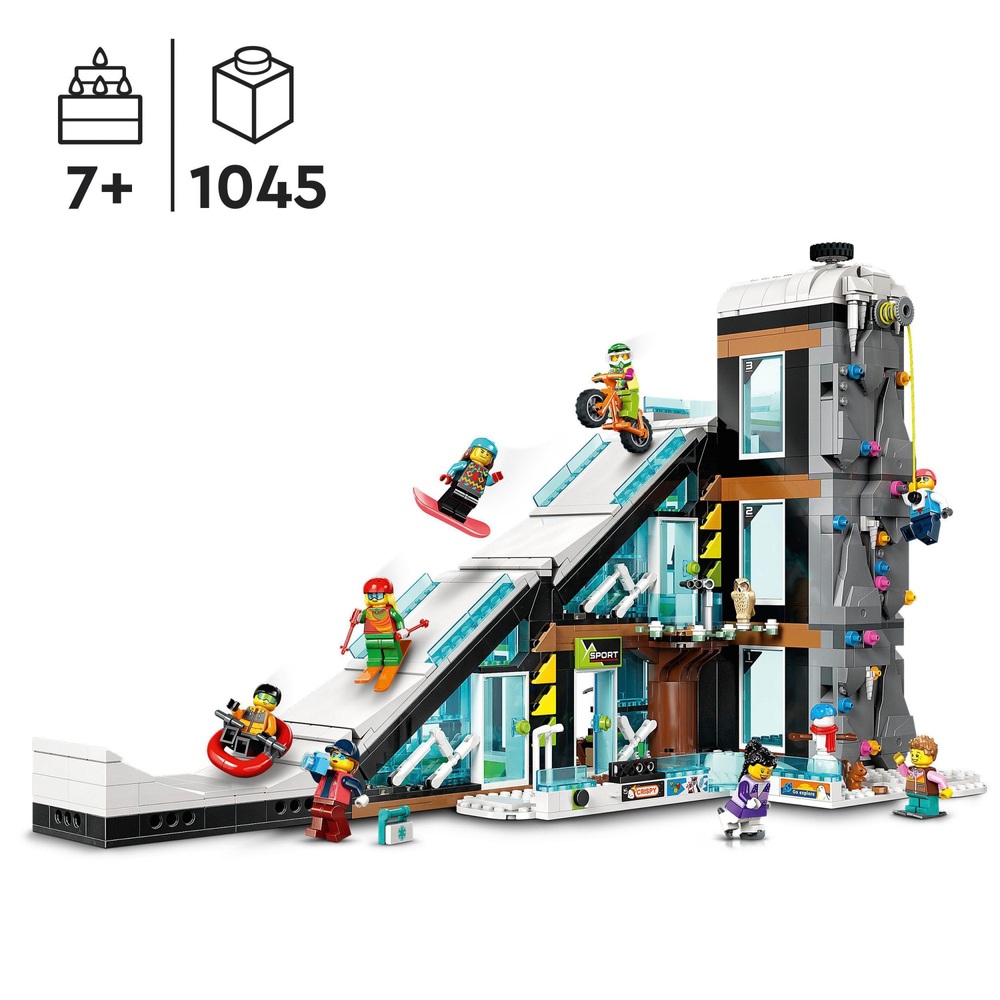 LEGO City 60366 Ski- und Kletterzentrum Spielzeug-Wintersportset