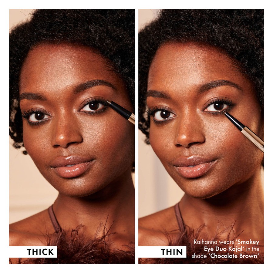 Iconic London Eyeliner Duo Smokey Eye Chocolate Brown 1,1g