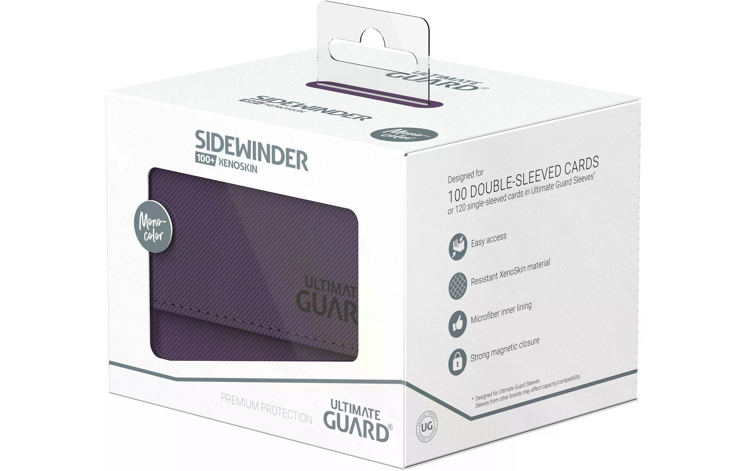 Kartenbox XenoSkin Sidewinder Monocolor 100+ ViolettHochwertige Box für Sammelkarten in Standardgrösse