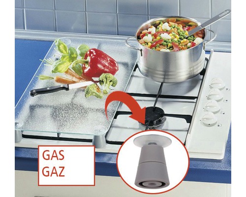 Glazen afdekplaten Wenko Spaghetti set van 2 52 x 30 cm