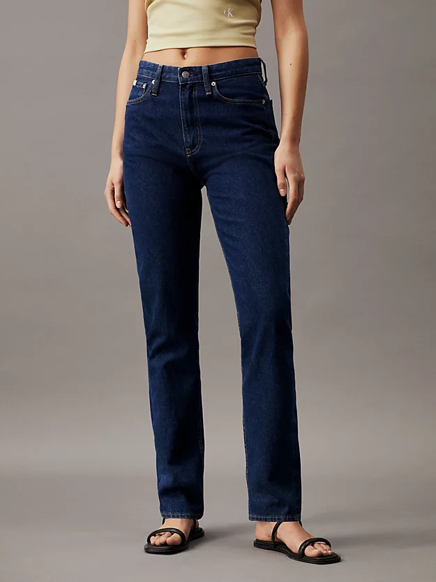 Calça jeans slim reta autêntica