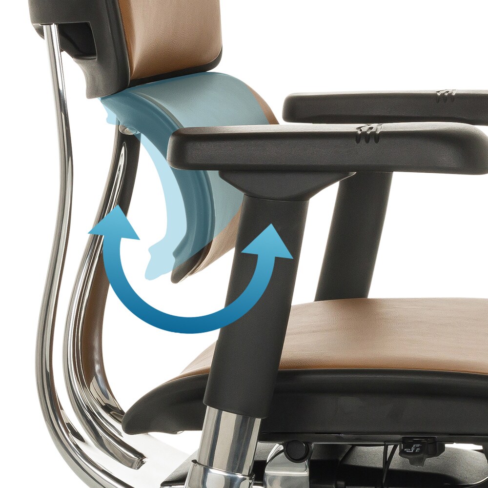 Luxus Chefsessel ERGOHUMAN PLUS LEGPRO GEN2 Leder mit Armlehnen (höhenverstellbar) hjh OFFICE