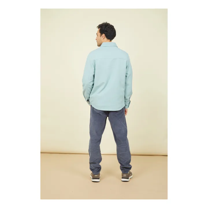 SMALLABLE BASICS Pantalon Homme Elastiqué à la Taille en Velours Côtelé | Gris anthracite