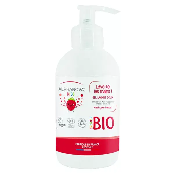 Sabonete Líquido Infantil Orgânico com Morango Alphanova 250ml
