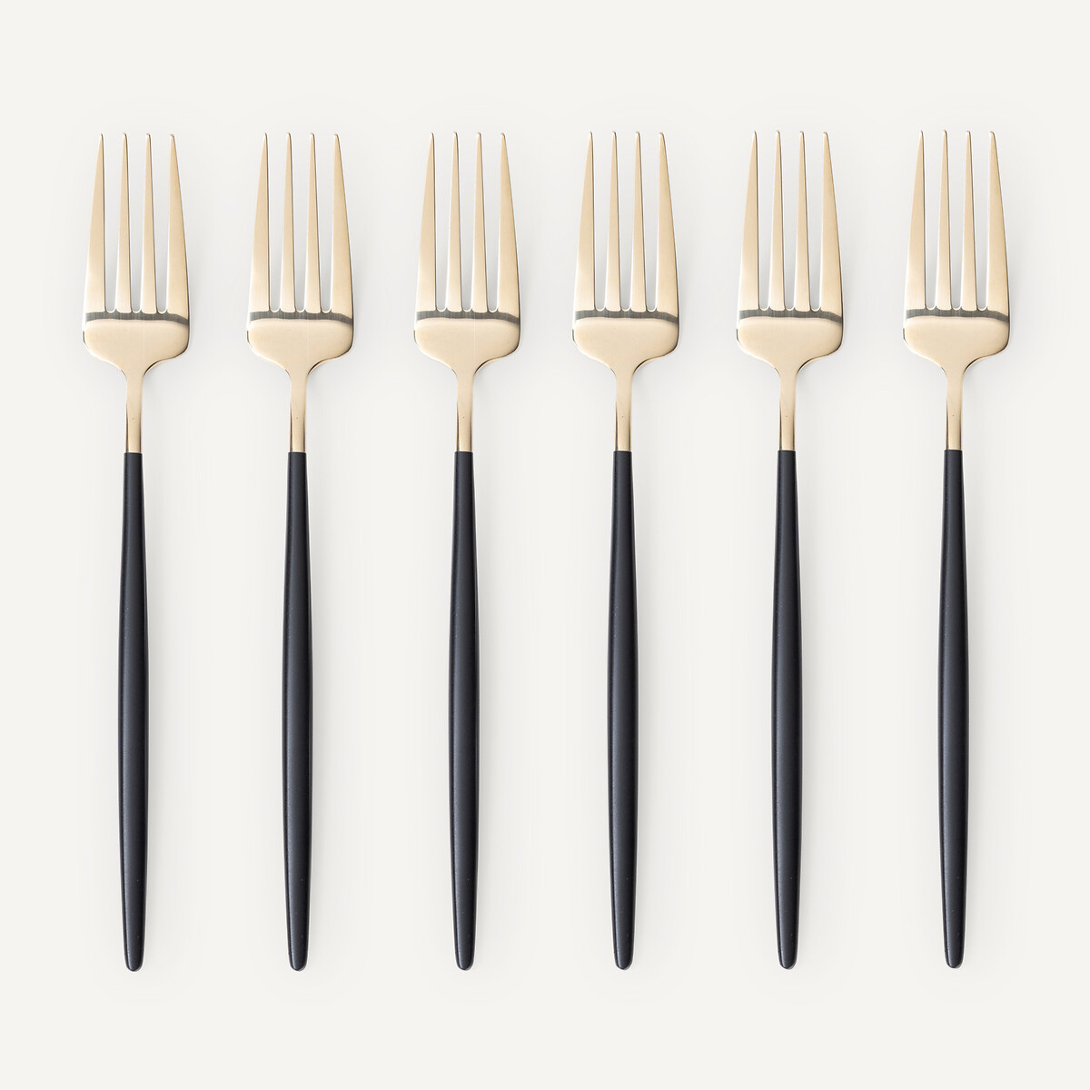 AM.PM<br>Talheres de aço inoxidável dourado de 16 peças, Barbule