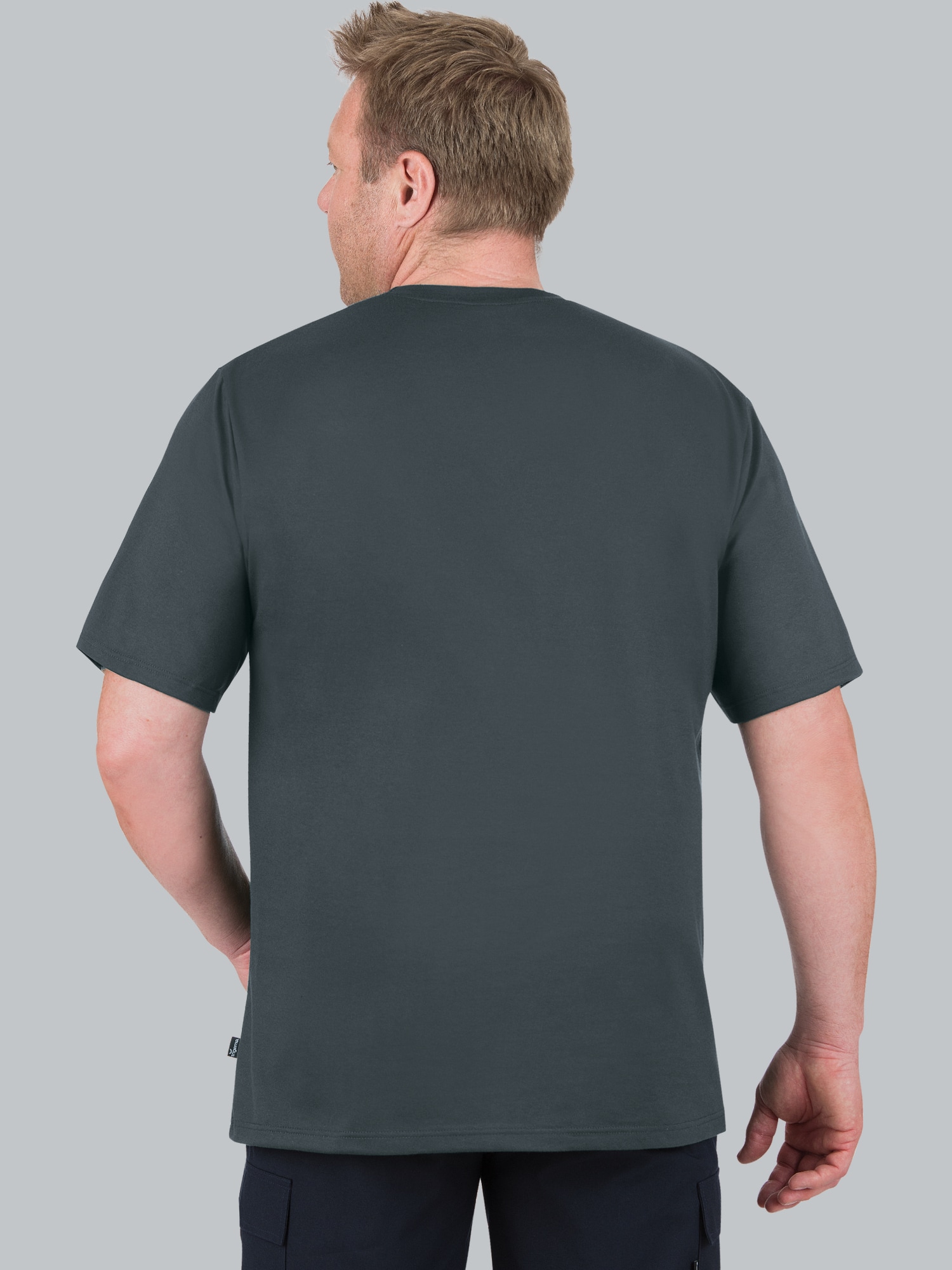 T-Shirt DELUXE Baumwolle Anthrazit