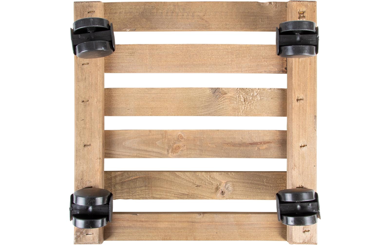 Rolleruntersetzer Quadratisch L BraunPflanzentrolley