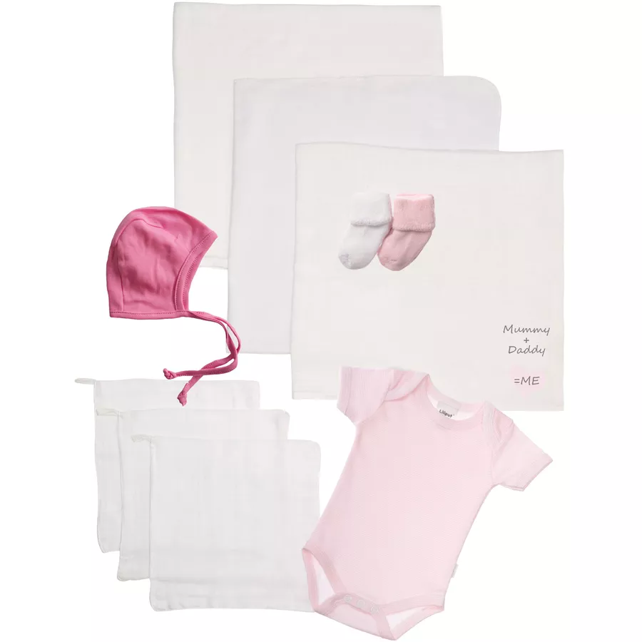Liliput Baby Starter Set 10-tlg. Mummy+Daddy weiß, rosa