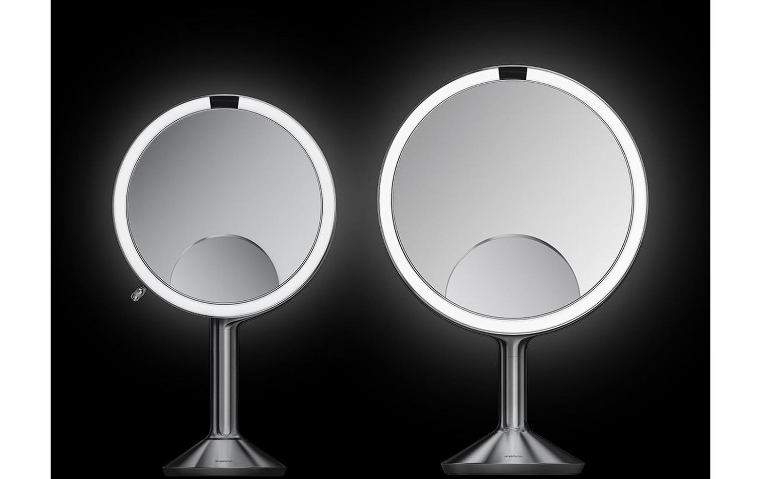 Kosmetikspiegel mit Sensor Trio max Silber<br>Sensorspiegel mit Touch-Helligkeitsregelung