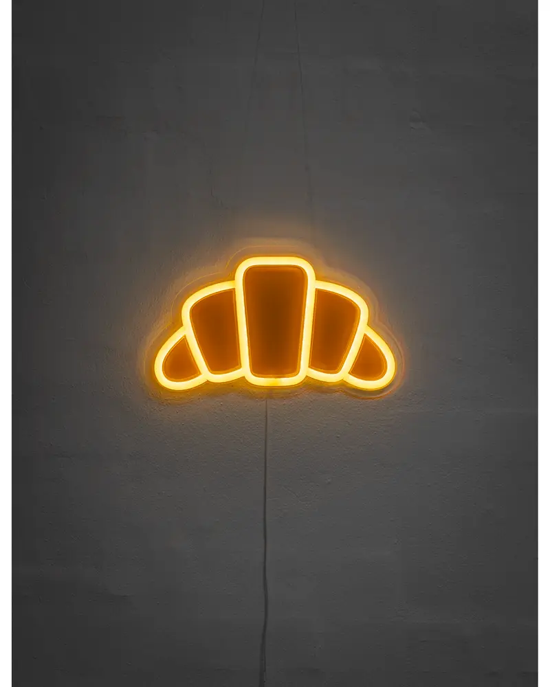 Neonskilt croissant
