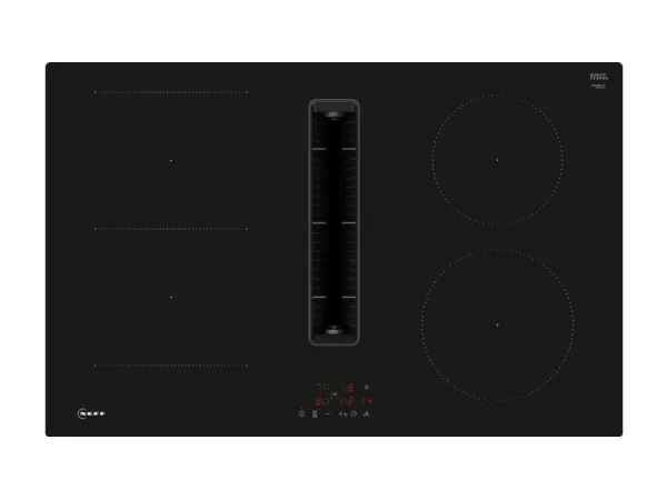 Neff V58NBS1L0, Sort, Indbygget, 80 cm, Zone induktionskogeplade, Keramisk, 4 zone(s)