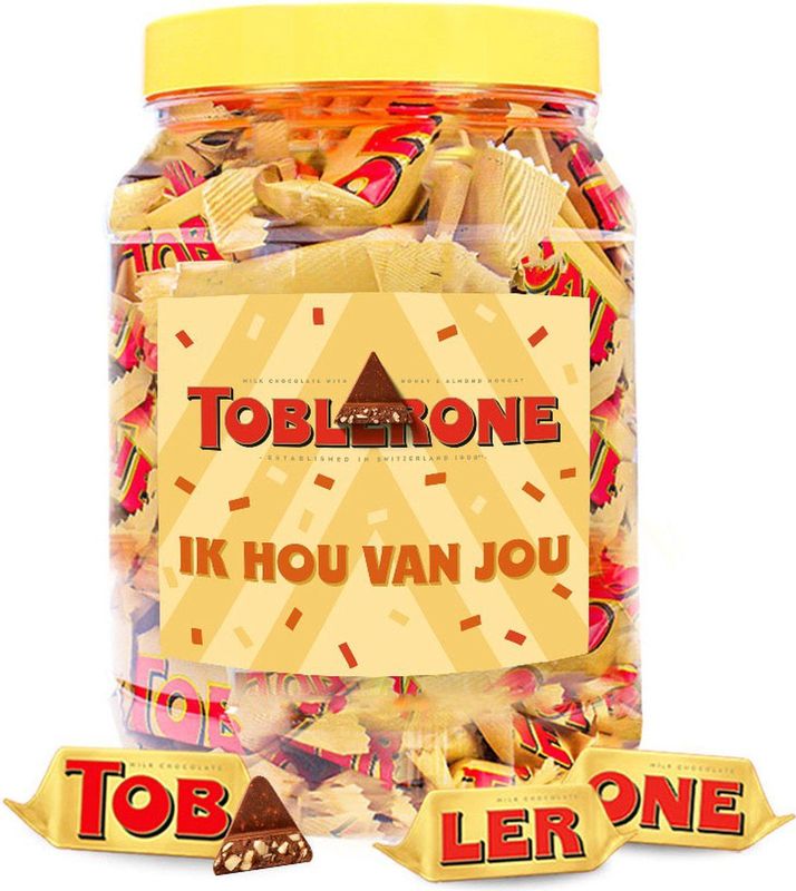 Toblerone - Mini Chocolade - Melkchocolade met Nougat Amandel en Honing - 500g
