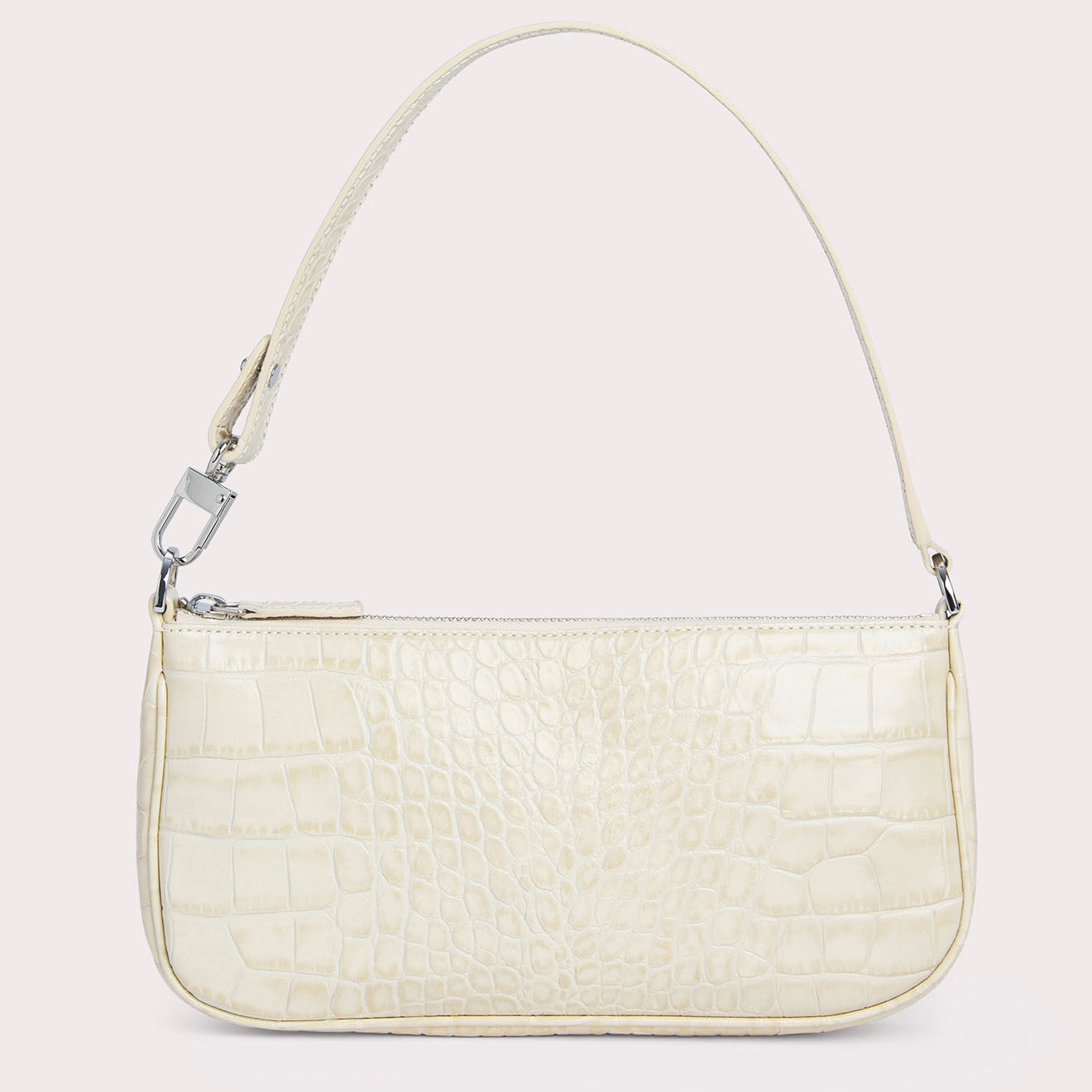By Far Sac à main en Cuir Rachel crème -  13.5x27x4 cm