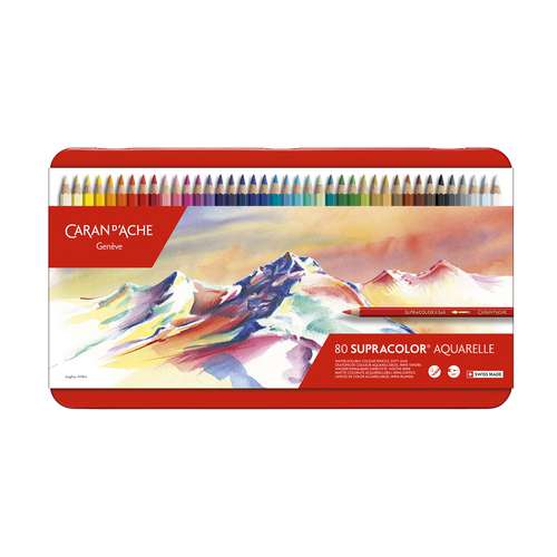 CARAN D'ACHE® SUPRACOLOR® SOFT Aquarellstifte in Metall-Etuis