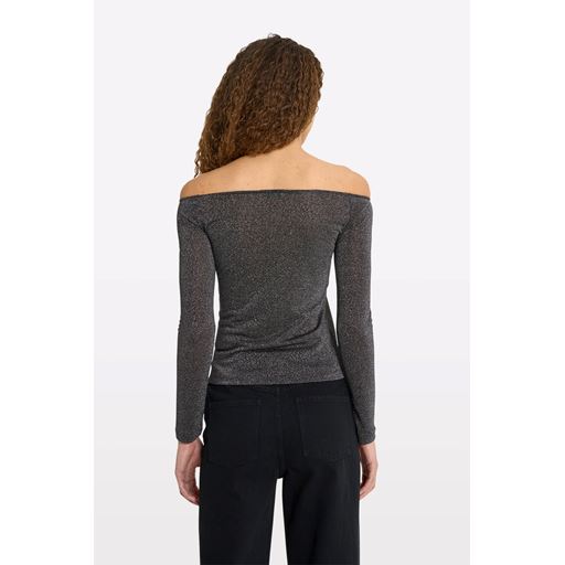 Envii Enmarta Bluse, Black Silver, L