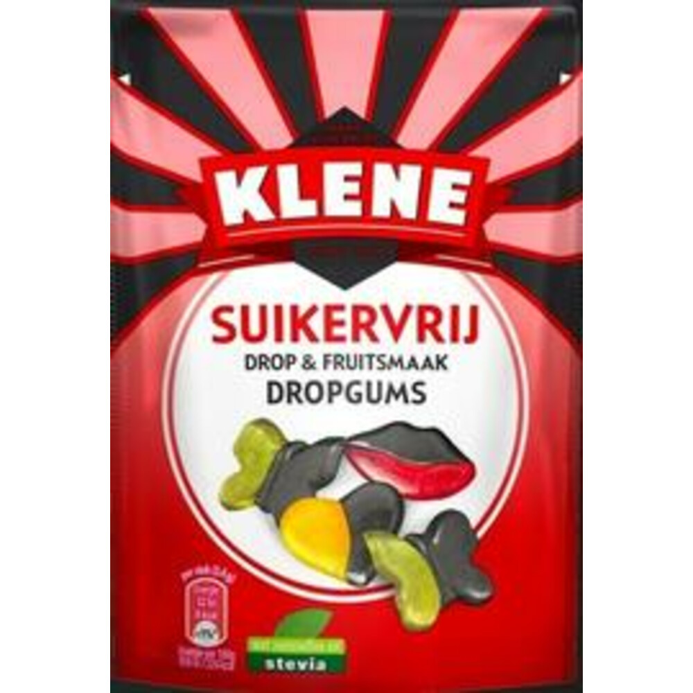 12x Klene Dropgums Suikervrij105 gr