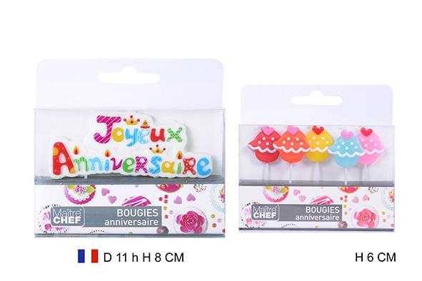 BOUGIE JOYEUX ANNIVERSAIRE OU CUPCAKE