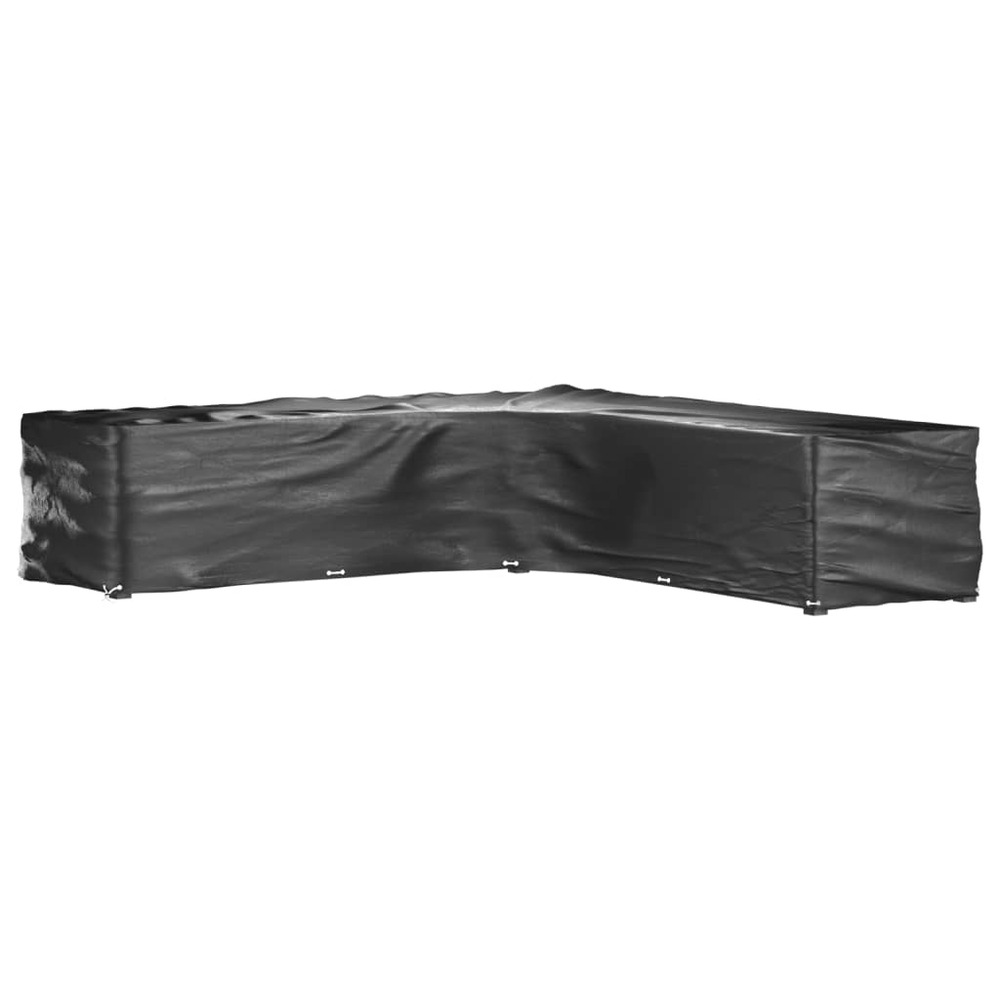 Housses de salon de jardin en forme de l 2 pcs 20 œillets
