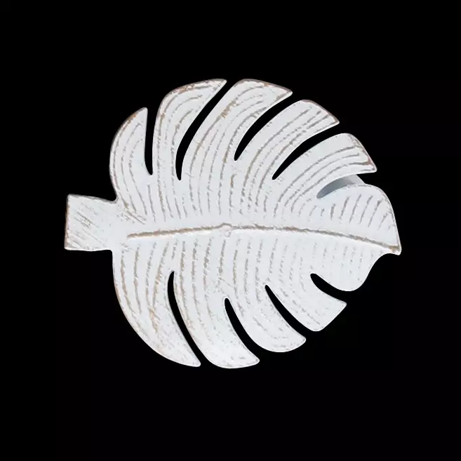 Lot de 2 pinces rideau Acapulco Blanc et or
