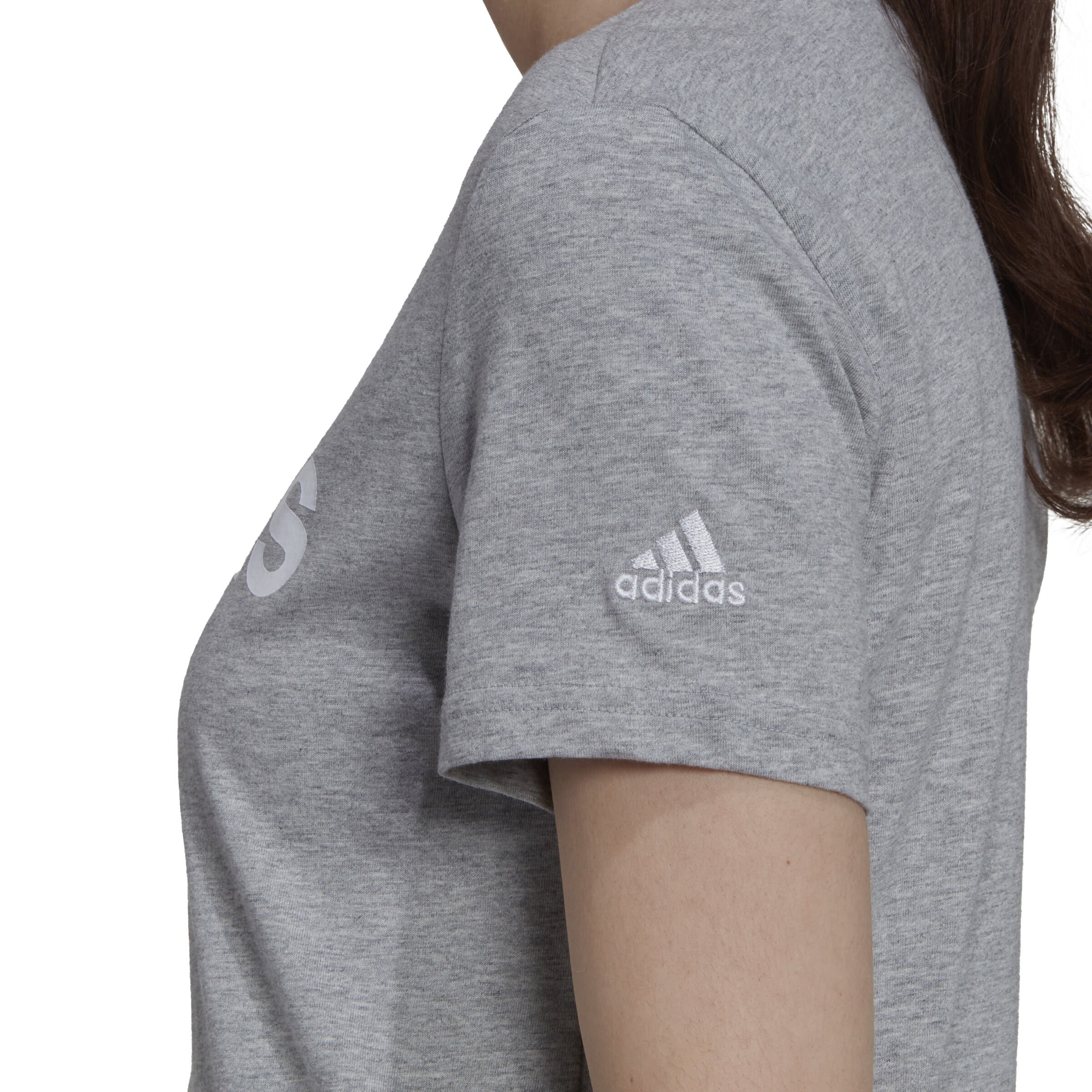 adidas Linear T-shirt Femmes - Gris