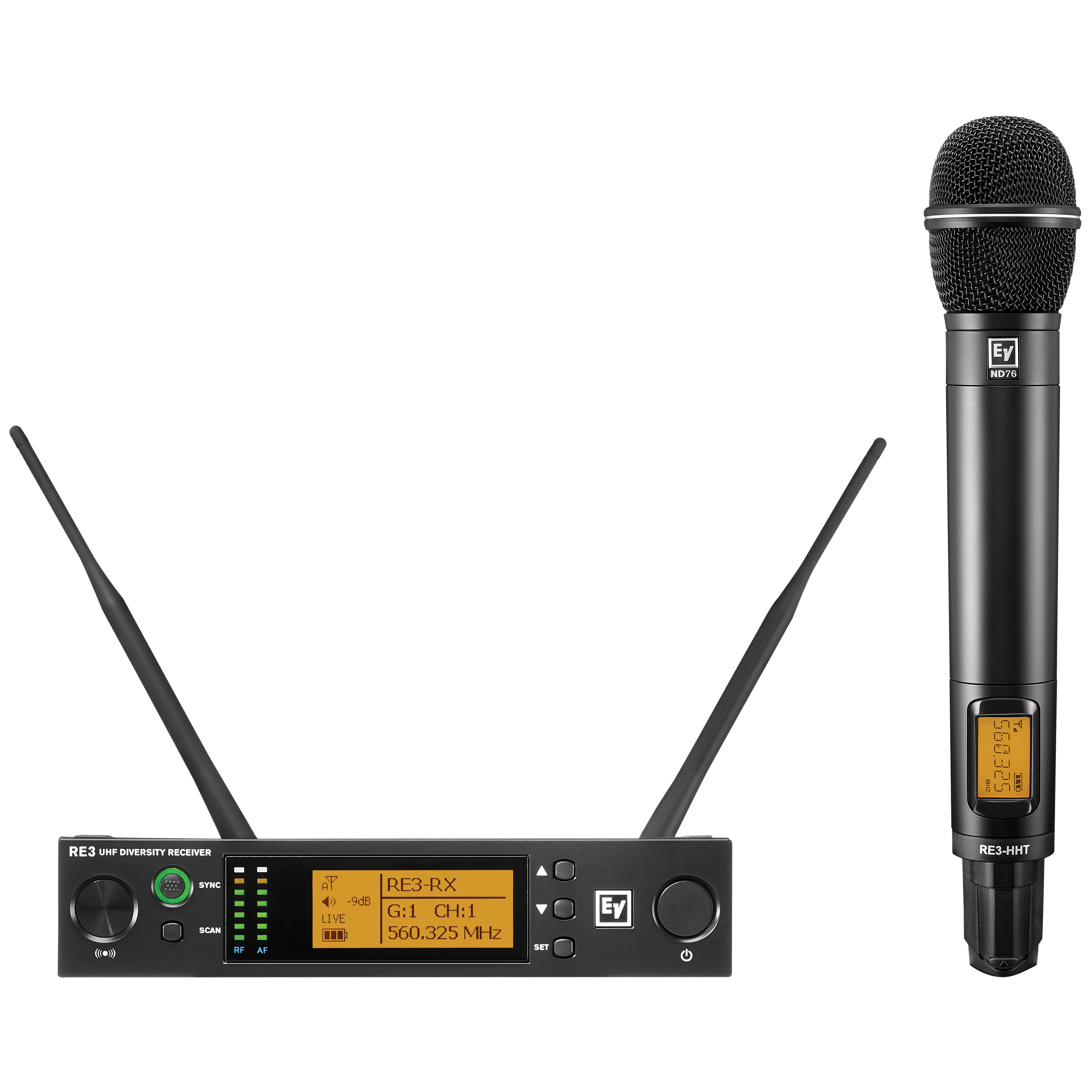 Electro-Voice RE3-ND76-8M draadloze handheld microfoon
