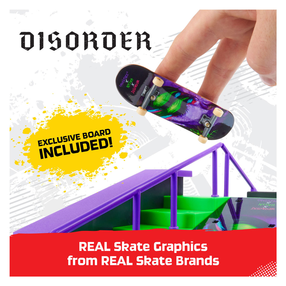 Tech Deck X-Connect Park Creator Nyjah Rail Shredder Vingerskateboard Speelset
