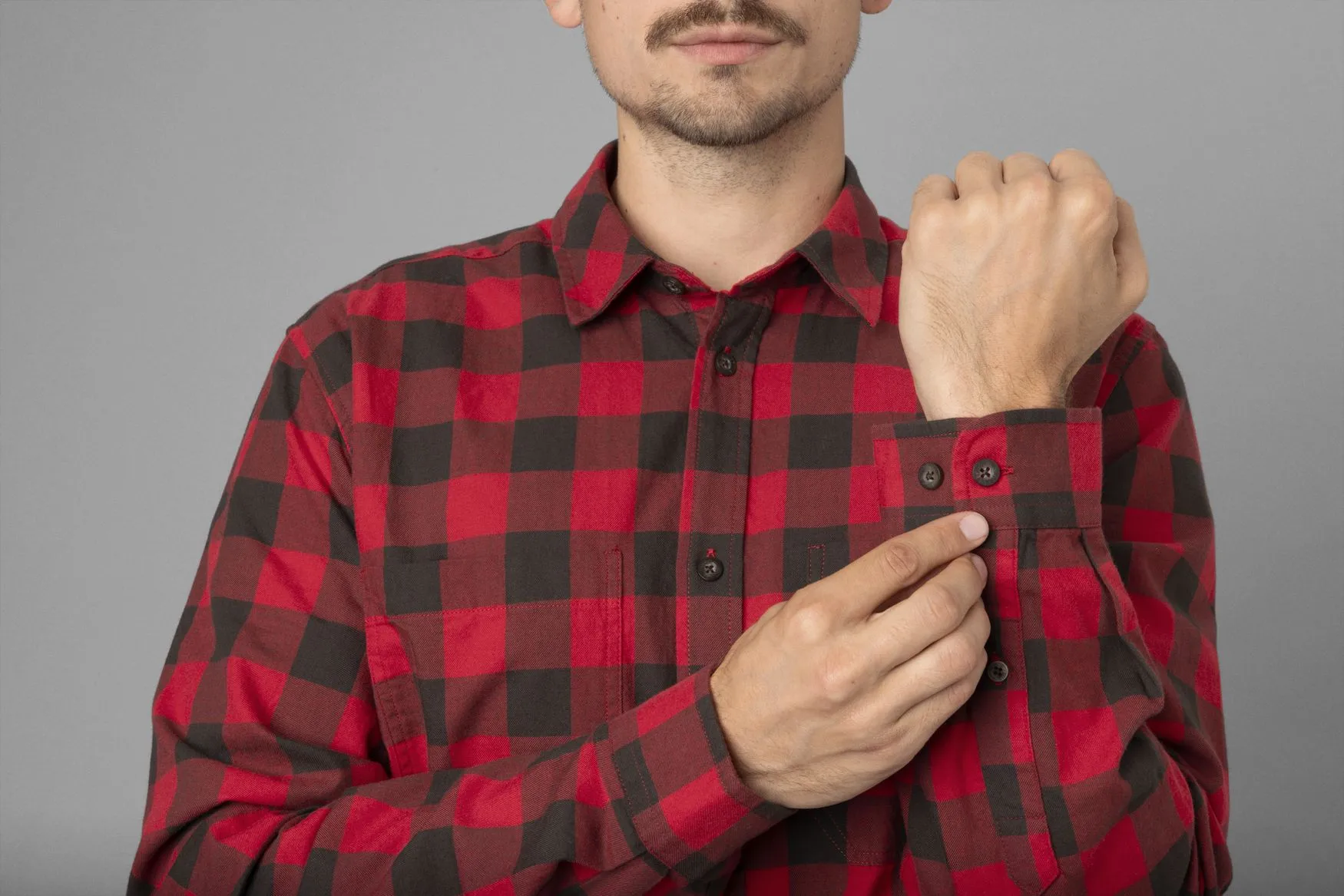 Härkila Härkila Scandinavian LS Shirt Red Check