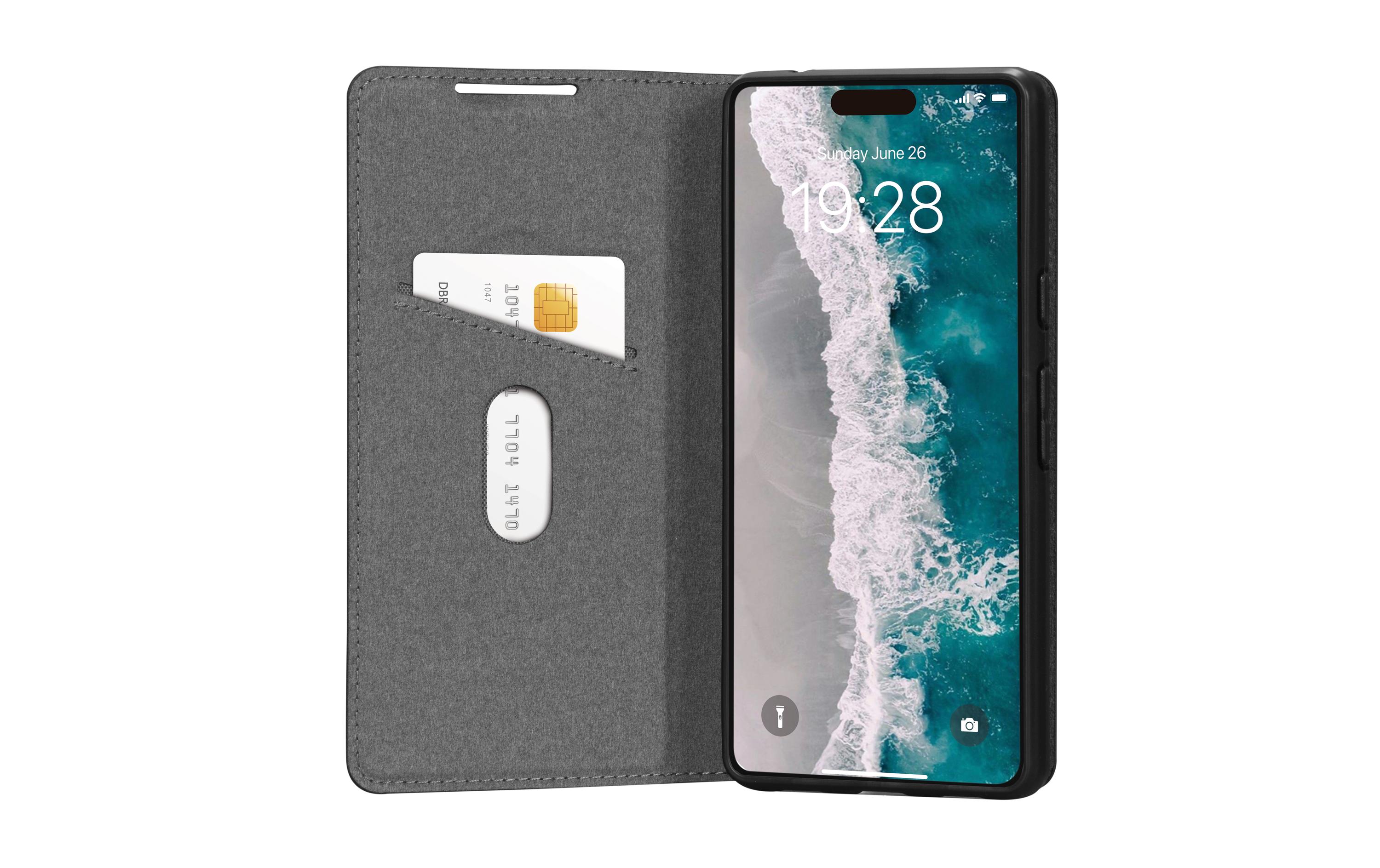 Book Cover Oslo iPhone 15 Black SchwarzSchutzhülle für das Apple iPhone 15