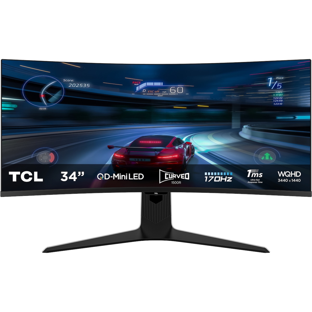 TCL 34R83Q WQHD QD-Mini LED monitor