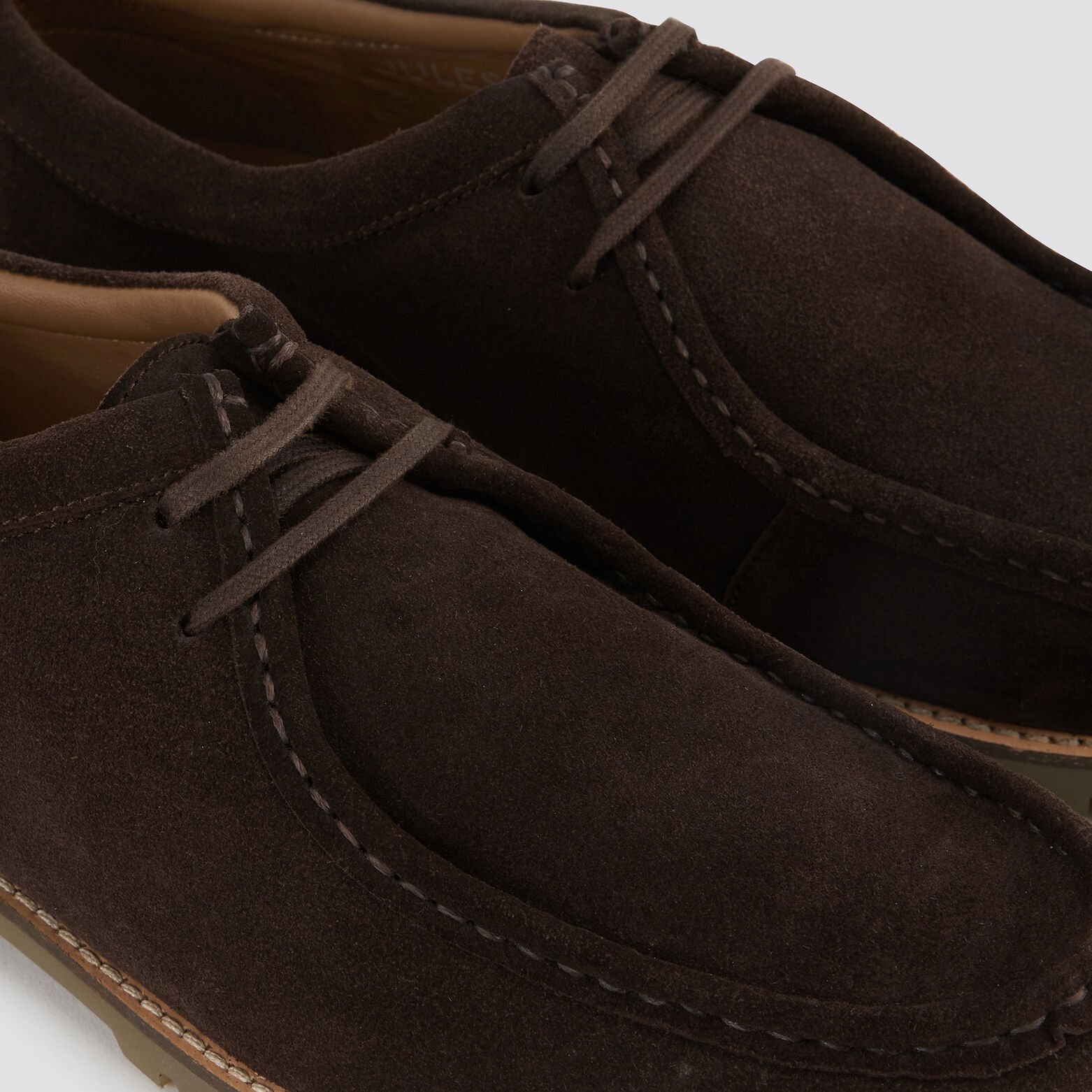 Chaussures plateau à lacets Camel