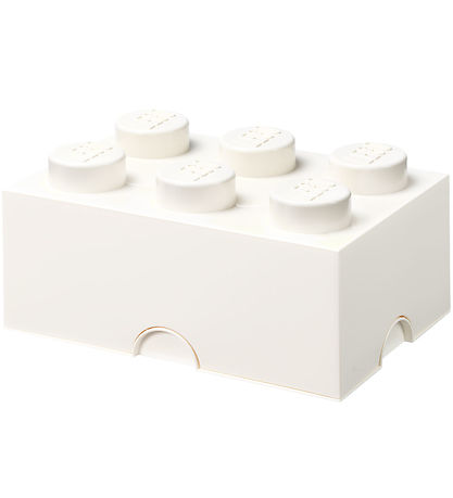 LEGO? Storage Opbevaringsboks - 6 Knopper - 37,5x25x18 - Hvid
