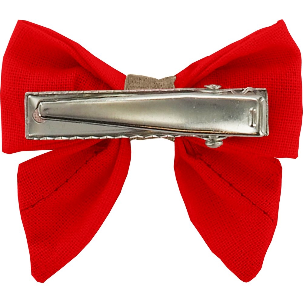 Barrette Mini Noeud Papillon Rouge