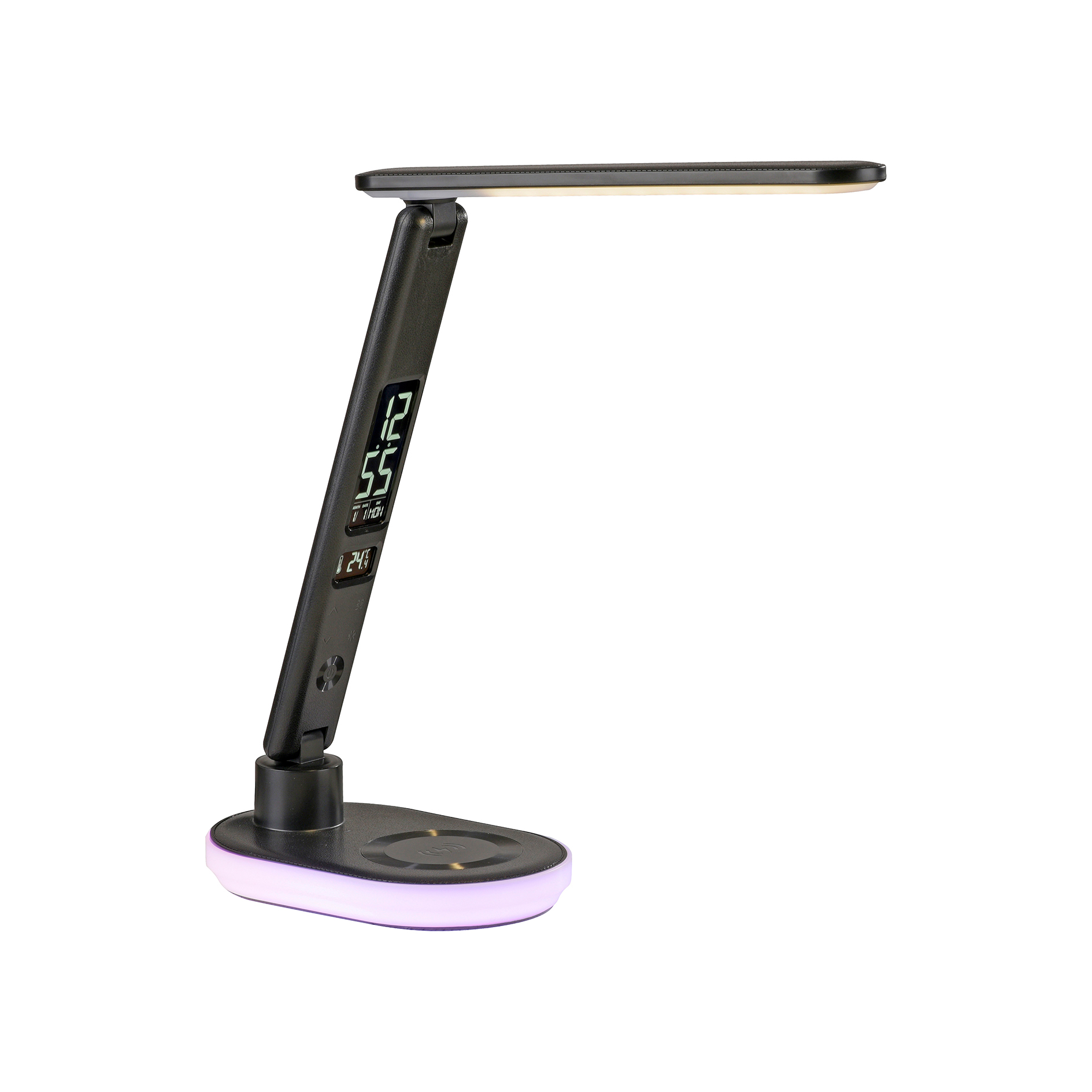 LED-Tischleuchte - schwarz - Touchdimmer - Wireless Ladefunktion