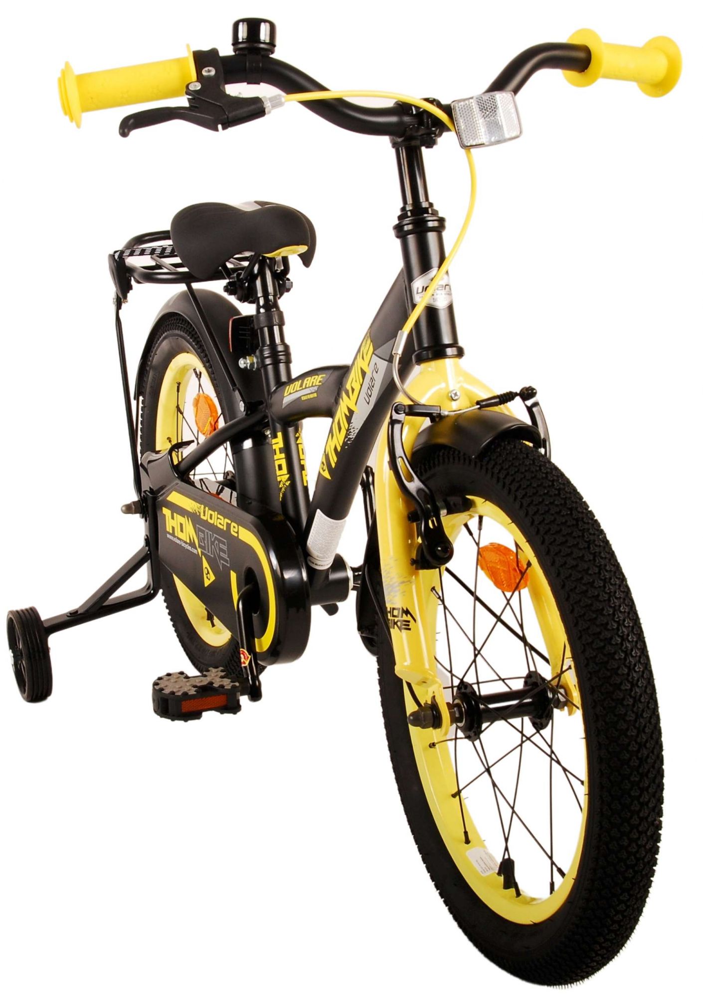 Kinderfahrrad Thombike für Jungen 16 Zoll Kinderrad in Schwarz Gelb