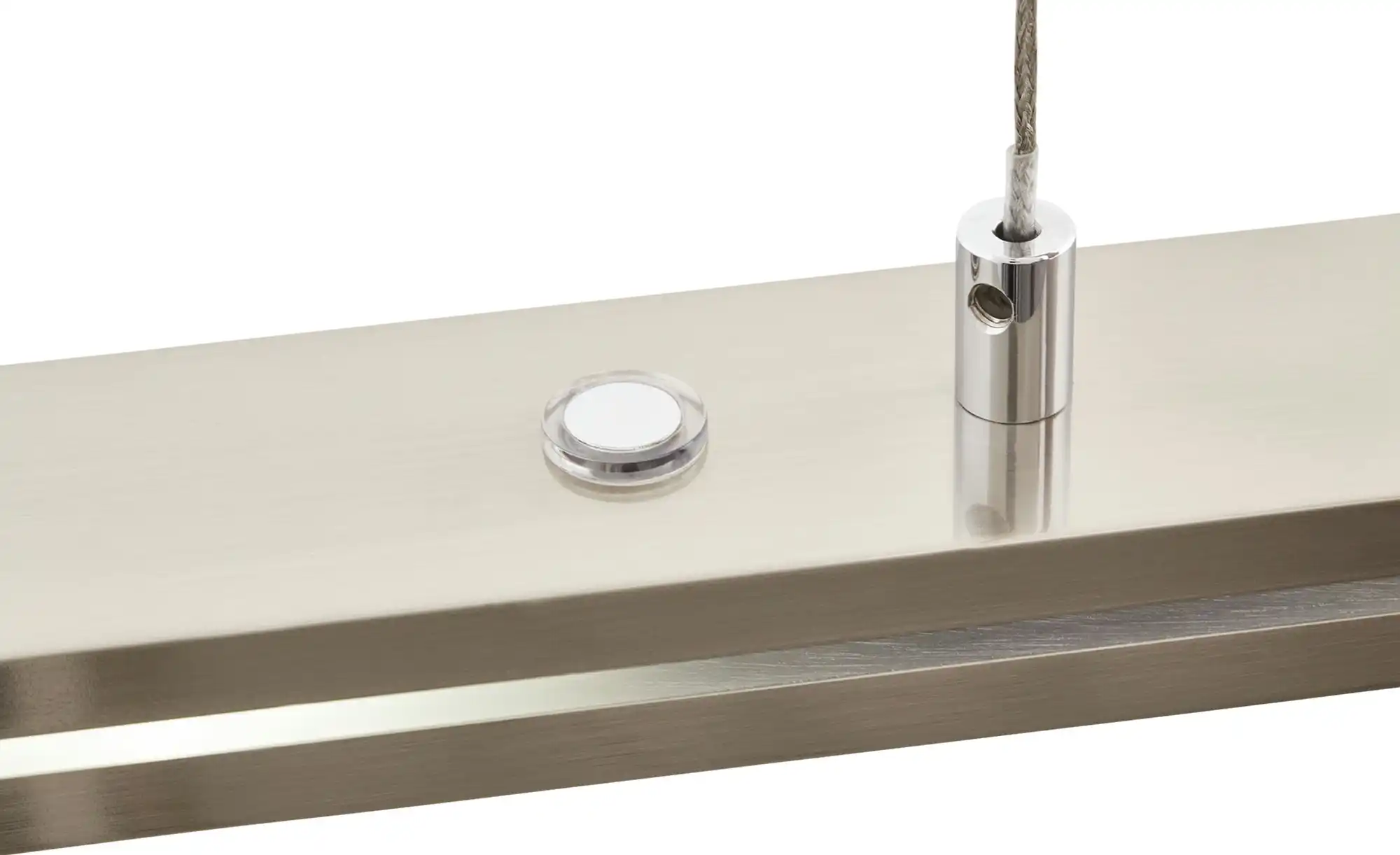 Trio LED-Pendelleuchte, nickel matt mit Dimmer