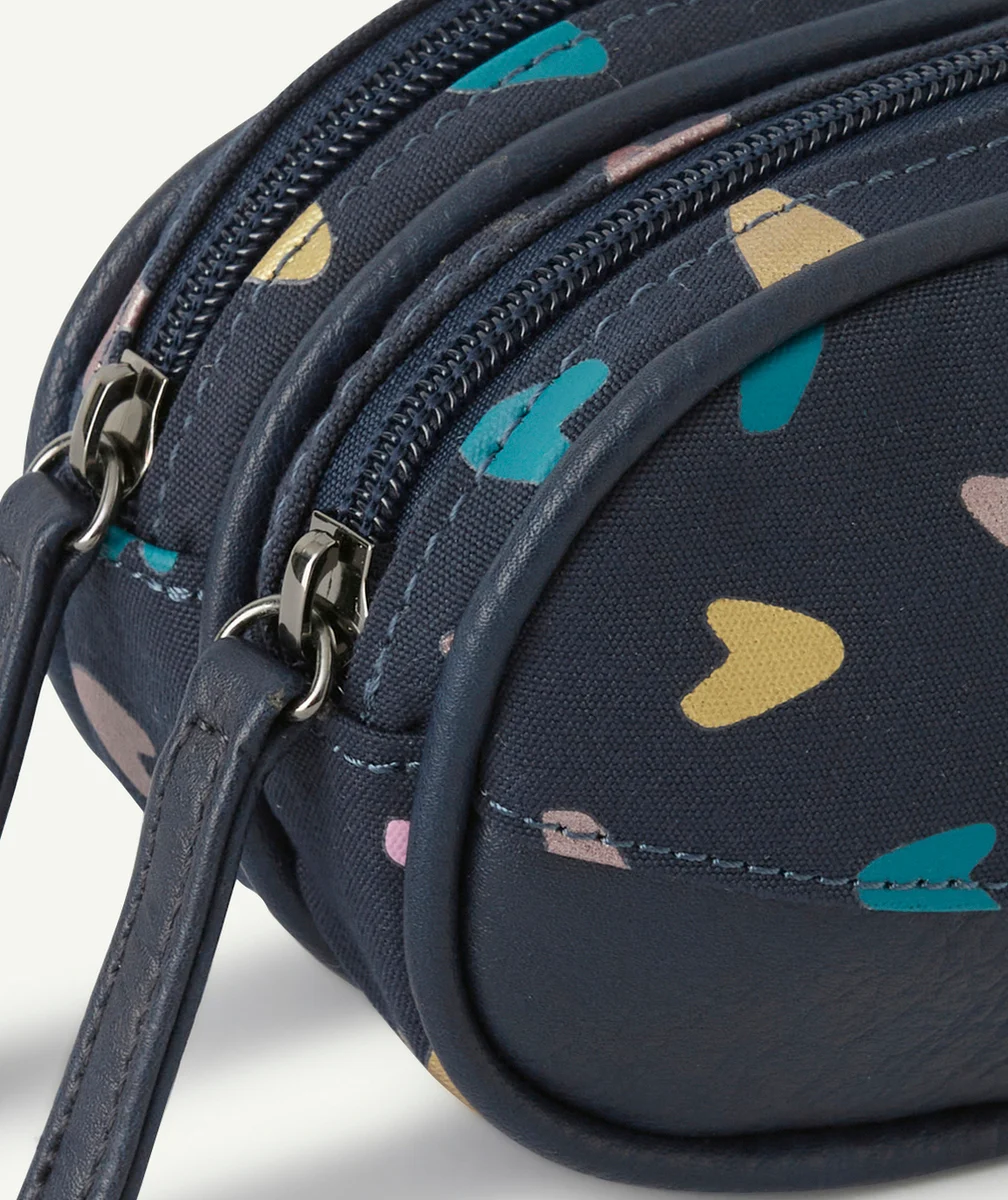 CAMELEONTROUSSE VINTAGE NAVY HEART 2 COMPARTIMENTS