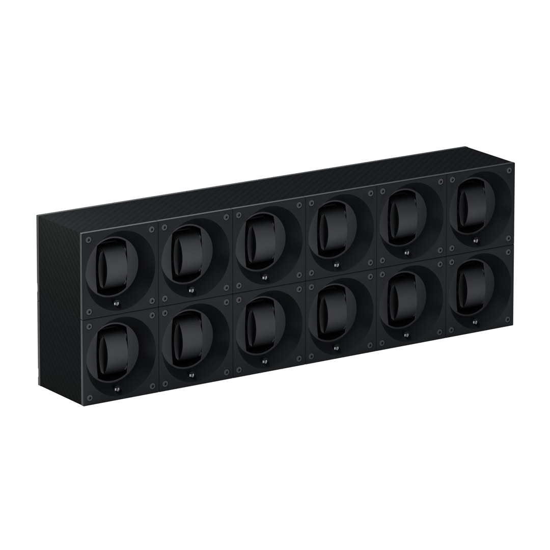 SwissKubik Masterbox Carbon - 12 Uhren