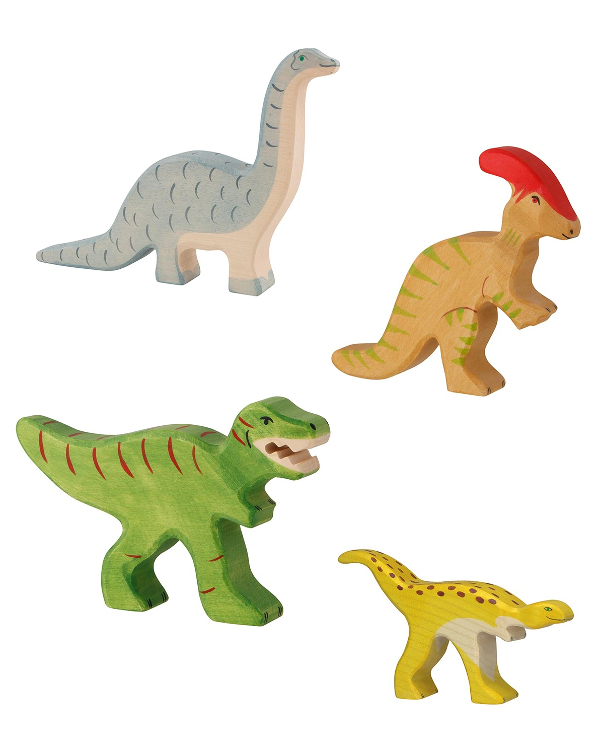Holztier-Set DINOSAURIER 4-teilig